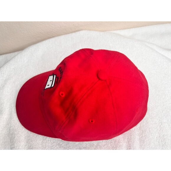 Eastbourne Borough F.C. Red Baseball Cap Adjustable Embroidered Logo Priory Lane - Picture 6 of 11